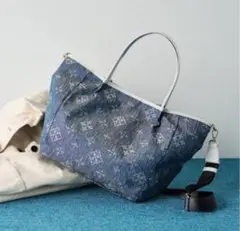最終お値下げ美品ラシットDenim jacquardバッグ定価28,600円