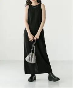 mysticノースリーブ ロングワンピース アメスリタンク カップ付き