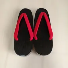 新品！未使用！黒と赤の下駄
