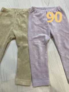 ⭐︎値下げ中⭐︎UNIQLO コーデュロイ　パンツ　90 ベビー レギンス セット