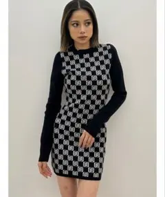 GYGYジャガードタイトニットワンピース