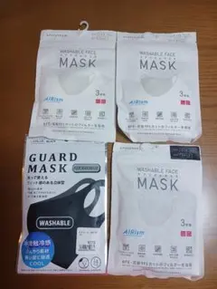 AIRism 洗えるマスク 3枚入り ×3袋+ GUARD MASK1袋
