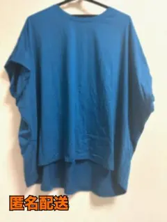 青色 半袖チュニック