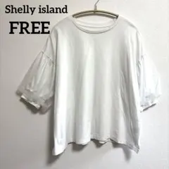 Shelly islandシェリーアイランド チュールパフTシャツ ホワイト Fのサムネイル