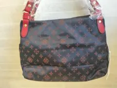 【新品未使用】 russet ラシット モノグラム 2WAY ハンドバッグ　紺色のサムネイル