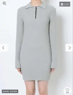 EMODA グレー ニットワンピース　新品未使用　定価9790