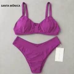 新品タグ付き Santa Monica ブラジリアンビキニ M フューシャピンクのサムネイル