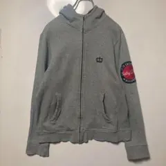 Y*u様 古着 ロゴ刺繍 ワッペン ジップアップ パーカー