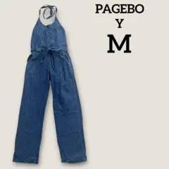 PAGEBOY ページボーイ　デニム　サロペット　ナチュラル　ブルー　M
