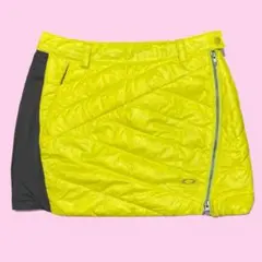 オークリー OAKLEY ダウン フェザー スカート イエロー M ゴルフ