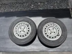 軽バン軽トラ ホンダ8PR 22年DUNLOP 145R12 ２本送料込みEVのサムネイル
