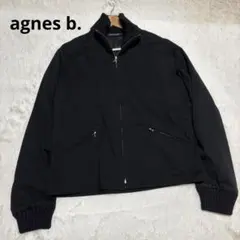 OLD Agnes アニエスベーフランス製　ブルゾン　ririジップ CU32 BLOUSON レザーブルゾン ｜agnès b. FEMME（ファム