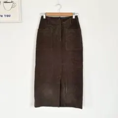 ジェイエフレディメイド　コーデュロイ　ロングスカート　タイト　シンプルのサムネイル