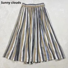 サニークラウズ　耳ありストライプスカート　Sunny clouds ストライプ