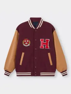 Harvard University スタジャン バーガンディ キャメル