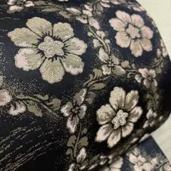 正絹　袋帯《花亀甲》