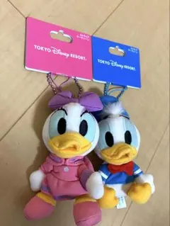 ❣️新品未使用❣️ドナルドとデイジーぬいぐるみストラップ