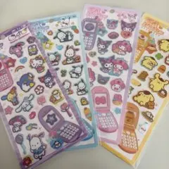 平成はっぴーフォン サンリオ クロミ ポムポムプリン マイメロ　ポチャッコ　4枚