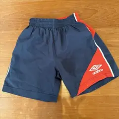 120センチ　umbro ハーフパンツ ネイビー/レッド