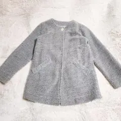 Sonny Clouds サニークラウズ ノーカラーコート グレー M