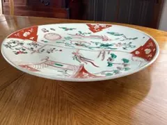 古伊万里　色絵　大皿　40cm　アンティーク