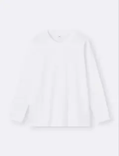 GU ソフトコットンクルーネックT(長袖) Sサイズ