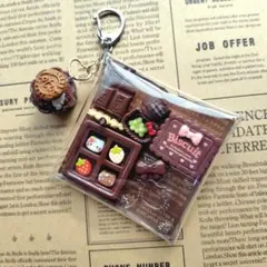 ♡ガチャ詰めポーチ　カフェ　Cafe　チョコ　コーヒー　Sweets time♡