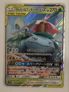 【美品】ポケモンカードセレビィ&フシギバナGX SR タッグチームカード セレビィ＆フシギバナGX SAの買取価格推移と値段相場【ポケカ
