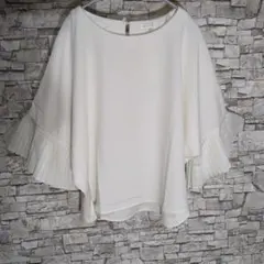 LOWRYS FARM フリル袖 ホワイト M [新品タグ付き]