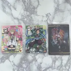鬼滅の刃 シール ステッカー カード 3枚セット