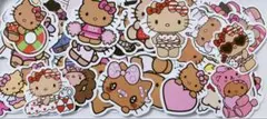 日焼けキティ　ランダム50枚　フレークシール