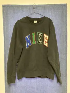 NIKE スウェット トレーナー ブラック マルチカラーロゴ