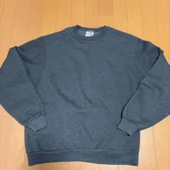 【週末限定】「短丈」00's JERZEES スウェット 無地　M OVY