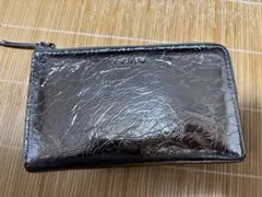 LASIEM メタリック ダークシルバー　L字長財布