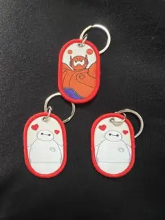 セリア ディズニー タグキーホルダー ベイマックス(3個セット)