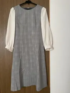 STRABERRY-FIELDS チェック柄ワンピース　長袖