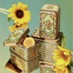 ゴッホ展 家族がつないだ画家の夢」限定 ひまわり缶 空缶 青山デカーボ 小物入れ