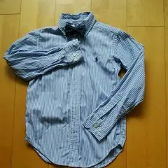 ラルフローレン ストライプシャツ　美品140