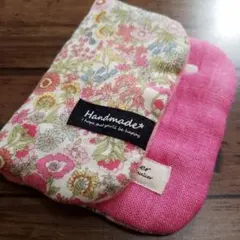 クー様専用です✨リバティ風 小花柄 ハーフハンカチ♡ 裏パッチ