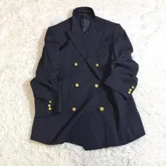 ピンクハウス 紺ブレ 金ボタン ダブル ウール100% ネイビージャケット