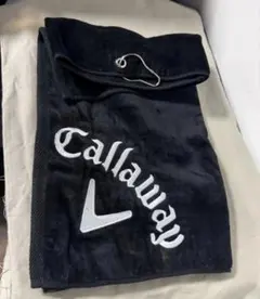 CALLAWAY キャラウェイ タオル キャディバック ゴルフ 黒　未使用のサムネイル
