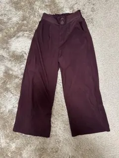 ワインレッドワイドパンツ Mサイズ