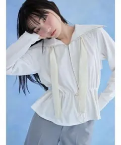 SNIDEL WEB限定/LUMISHADEサンバイザー付きUVカットパーカーのサムネイル