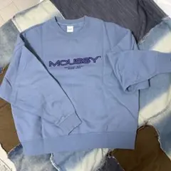 MOUSSY ライトブルー トレーナー FREEサイズ
