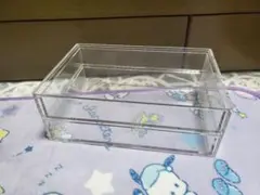 無印良品　重なるアクリルケース２段引出・大