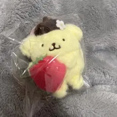 新品　サンリオ　ポムポムプリン いちごフレンズ ボアマスコット　ポムポムプリン