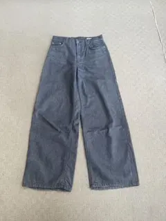 ZARA グレー バギーデニムパンツ
