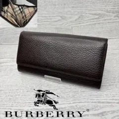 極美品　Burberryバーバリー　長財布　二つ折り　がま口　S8538