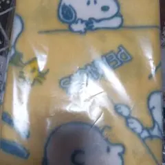 スヌーピー フリース毛布 イエロー