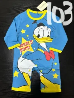 新品。ドナルド。ロンパース。サイズ80